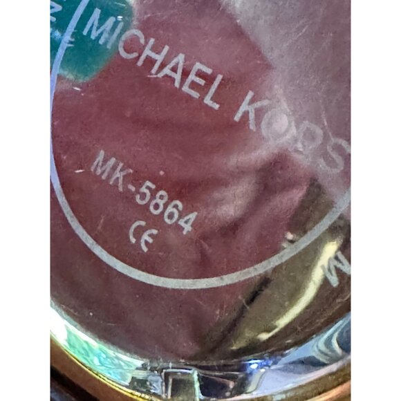 Michael Kors Womens Gold-Tone Watch With Tortoise Acetate Bracelet - Picture 6 of 8